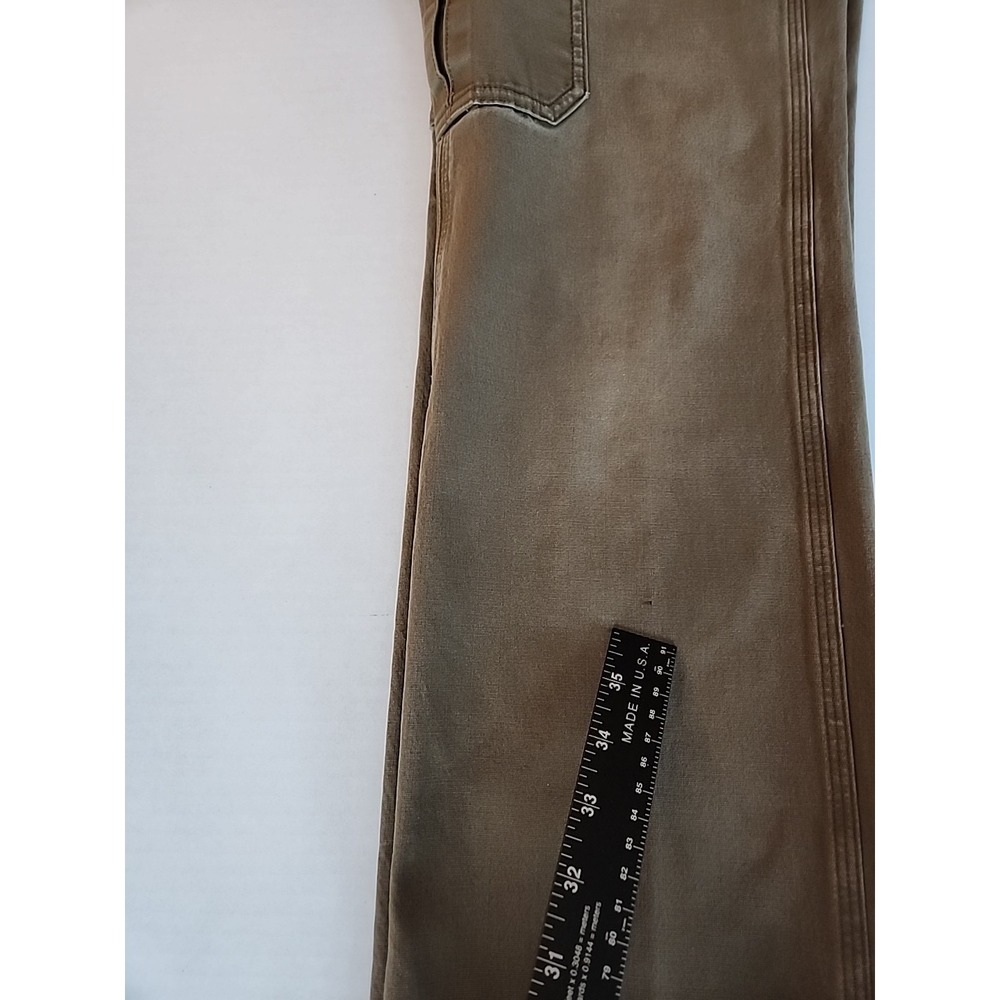 Duluth Trading Cargo‎ Pant Curvesetter Canvas Utility Casual Brown Womens 8x31 - Picture 12 of 16